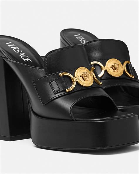 versace medusa music platform mules|Versace women's medusa 95.